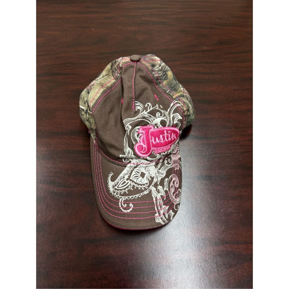 Justin Boots Women’s Cowgirl Camouflage Brown Baseball Hat